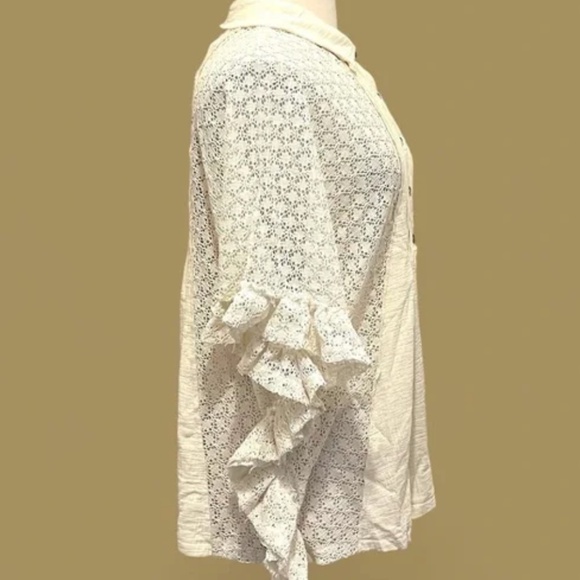 POL Common Ground Button Up sz L - Picture 3 of 12